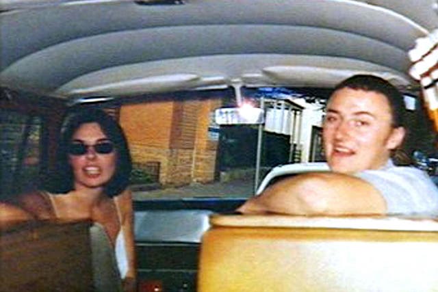 <p>Peter Falconio pictured with girlfriend Joanne Lees</p>