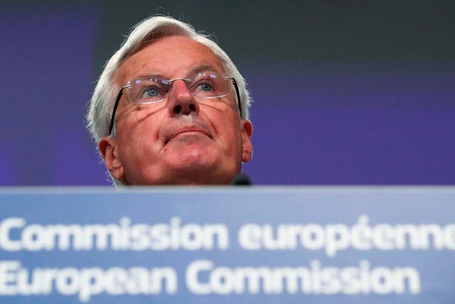 Michel Barnier has accused Britain of distancing itself from the political declaration
