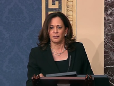 Senators Harris and Booker give emotional speeches about lynching bill