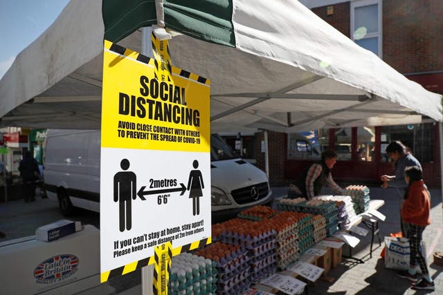 Easing of lockdown restrictions begins in Basingstoke with an outdoor market
