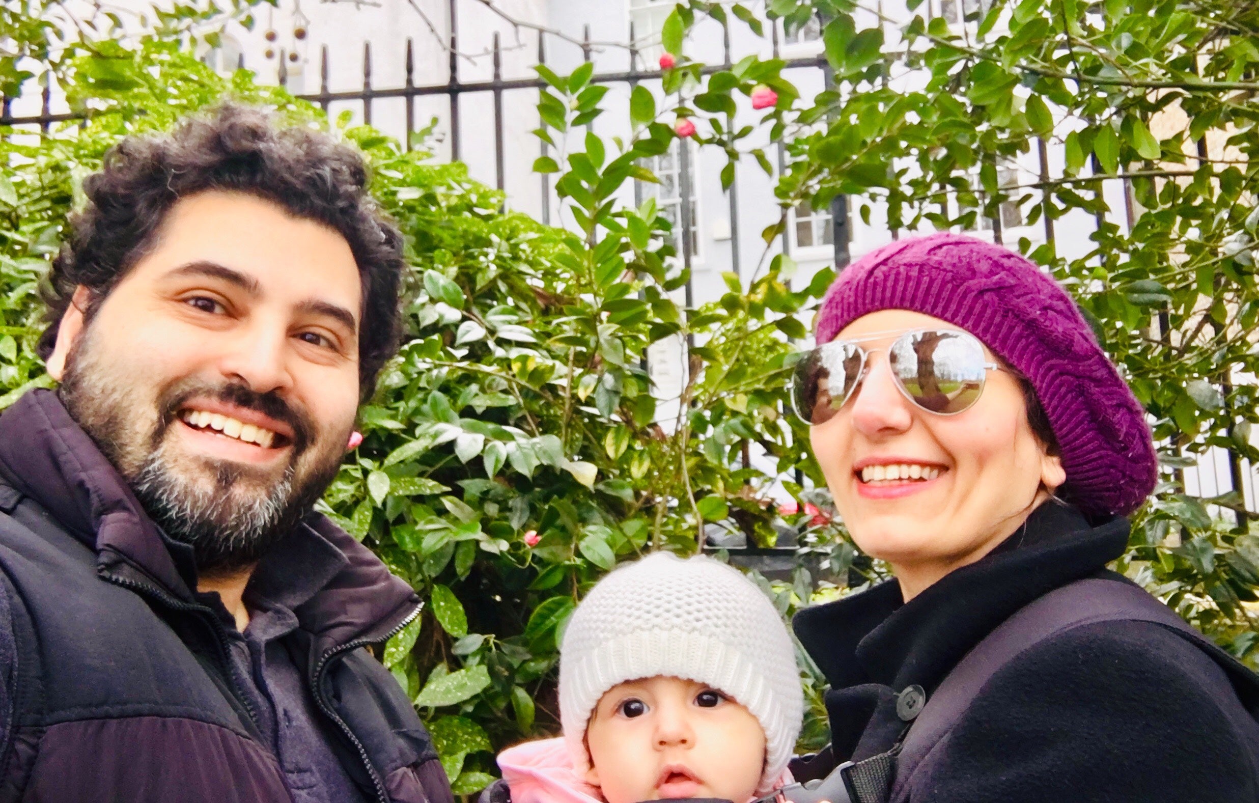 M (right), a trained doctor, has been unable to work for two years due to the visa delay, while Mohannad (left) has been working as a doctor on the frontline during the pandemic