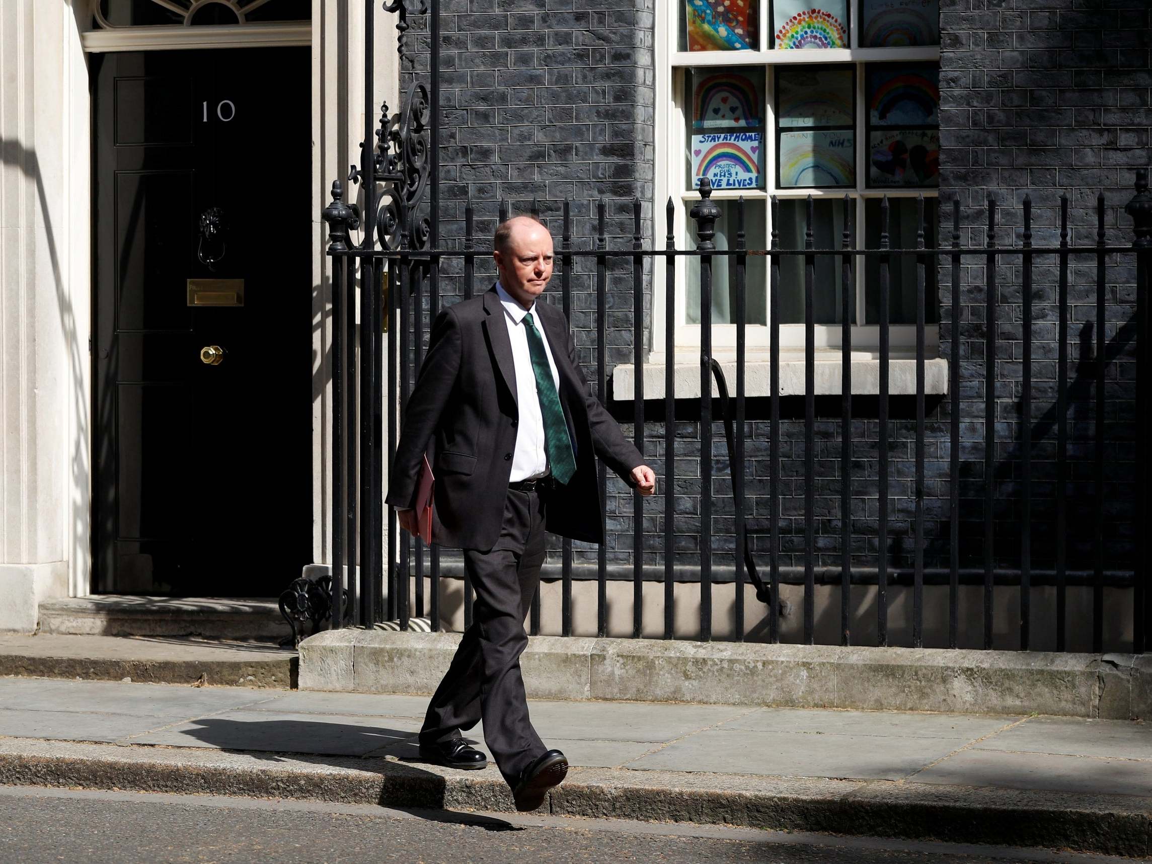 Chris Whitty leaves 10 Downing Street