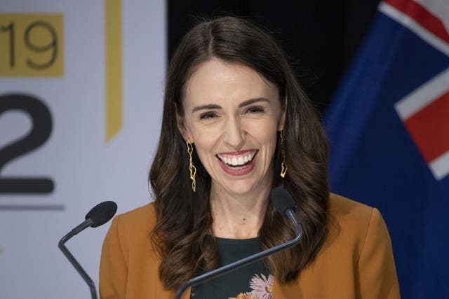 New Zealand Prime Minister Jacinda Ardern smiles as she addresses a press conference on 8 June, 2020.
