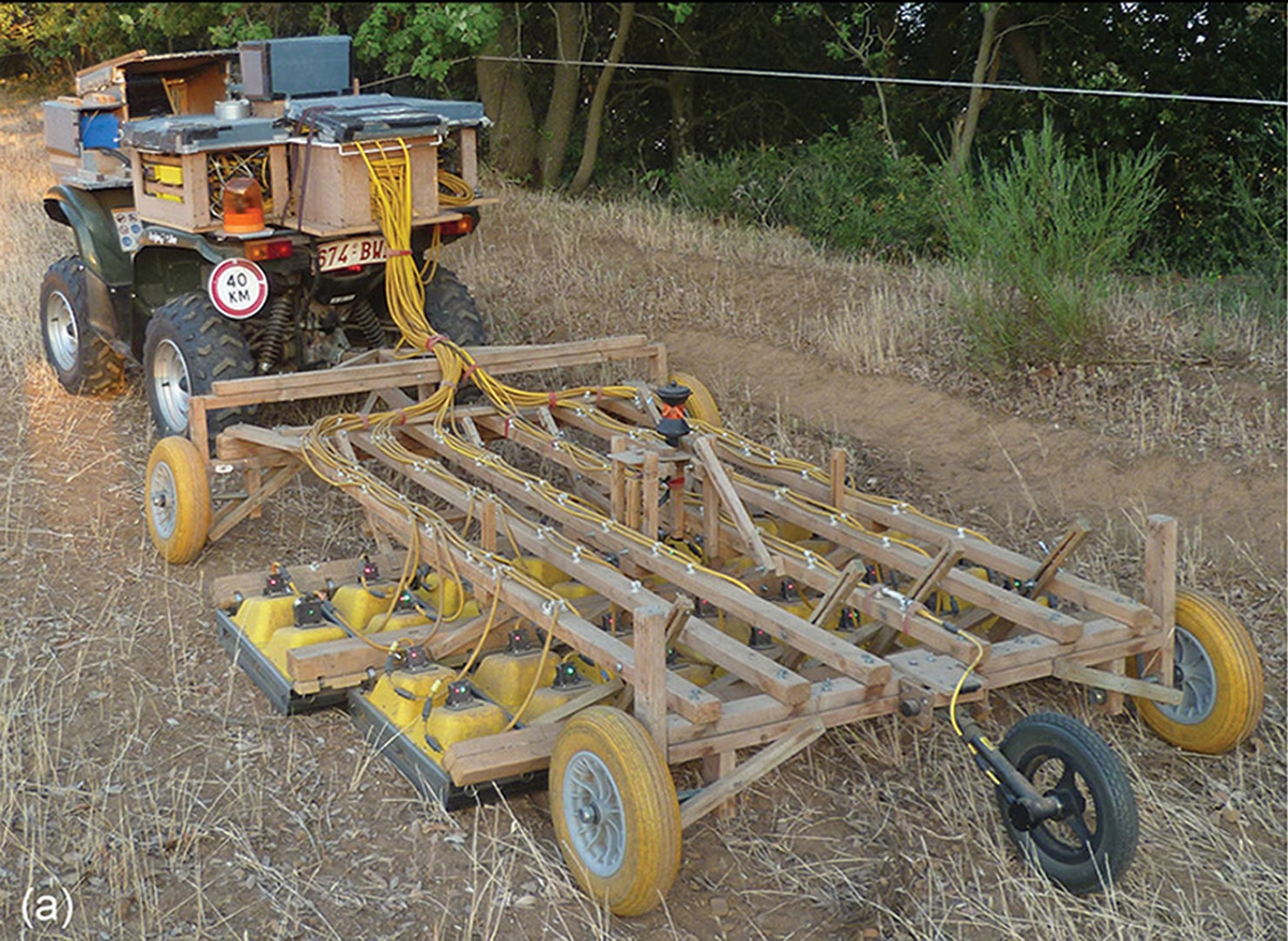 The ground-penetrating radar rig used to survey the ancient Roman city of Falerii Novi