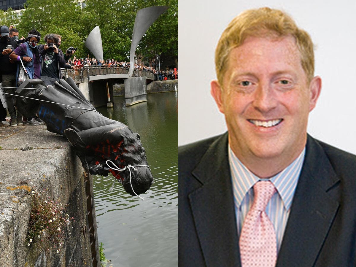 Edward Colston Tory councillor condemns toppling of 'hero' slave