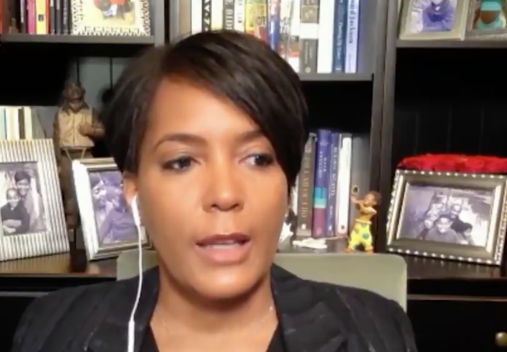 Atlanta Mayor Keisha Lance Bottoms was visibly emotional when recounting having 'the talk' with her 12-year-old son