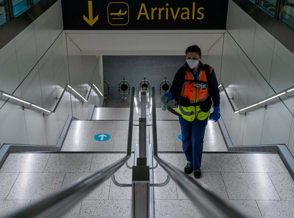 Waiting game: arrivals in the UK must self-isolate for 14 days