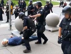 Elderly man pushed to ground by police responds to Trump’s attack