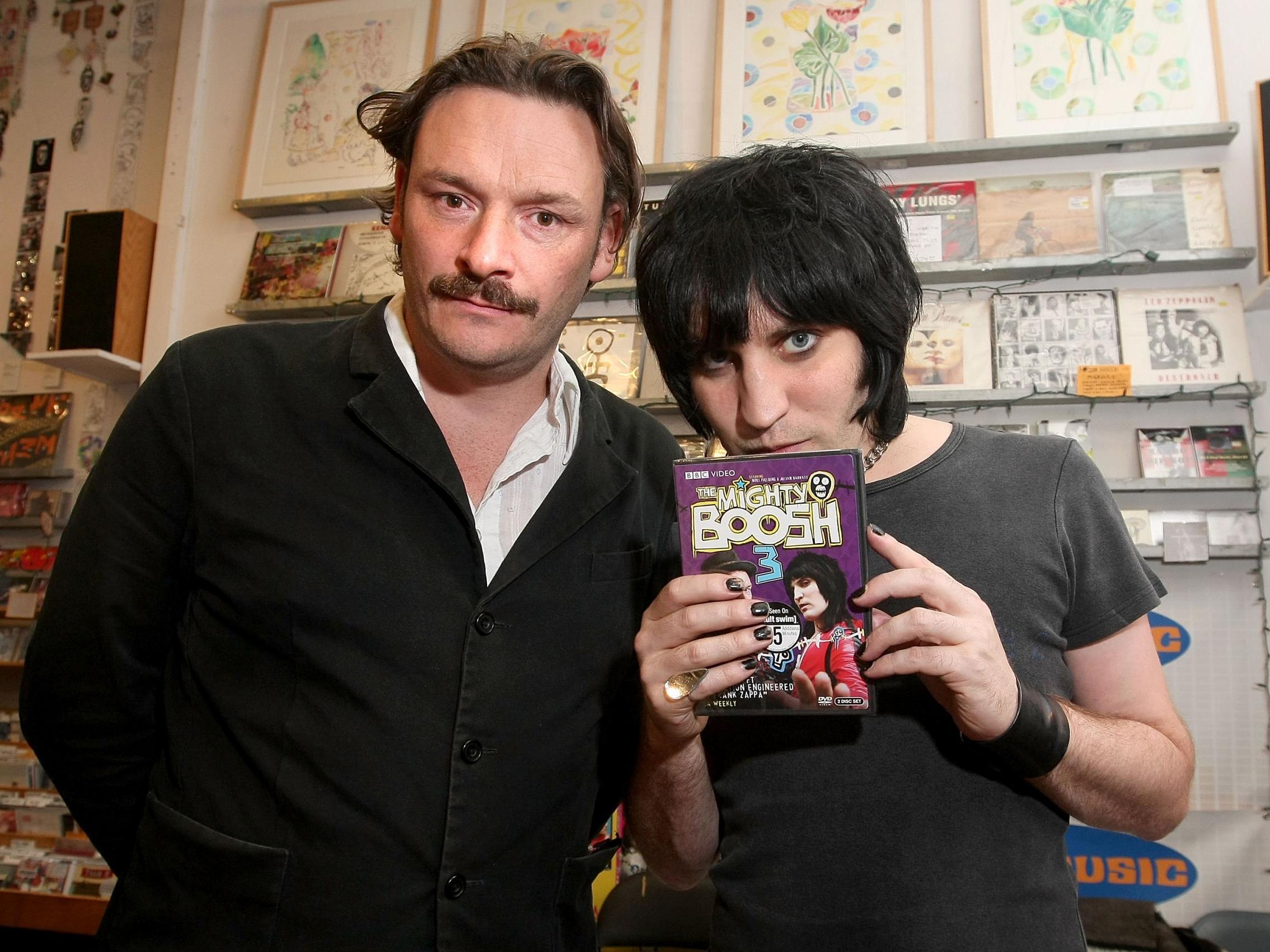 Julian Barratt and Noel Fielding of The Mighty Boosh appear at Other Music for a DVD signing on July 21, 2009 in New York City