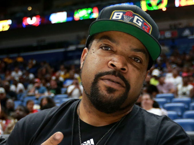 Ice Cube at a New Orleans basketball game in 2019