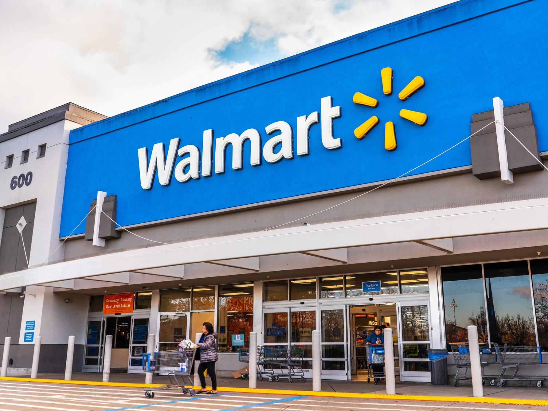 Walmart says that products are locked away in about a dozen shops across the US