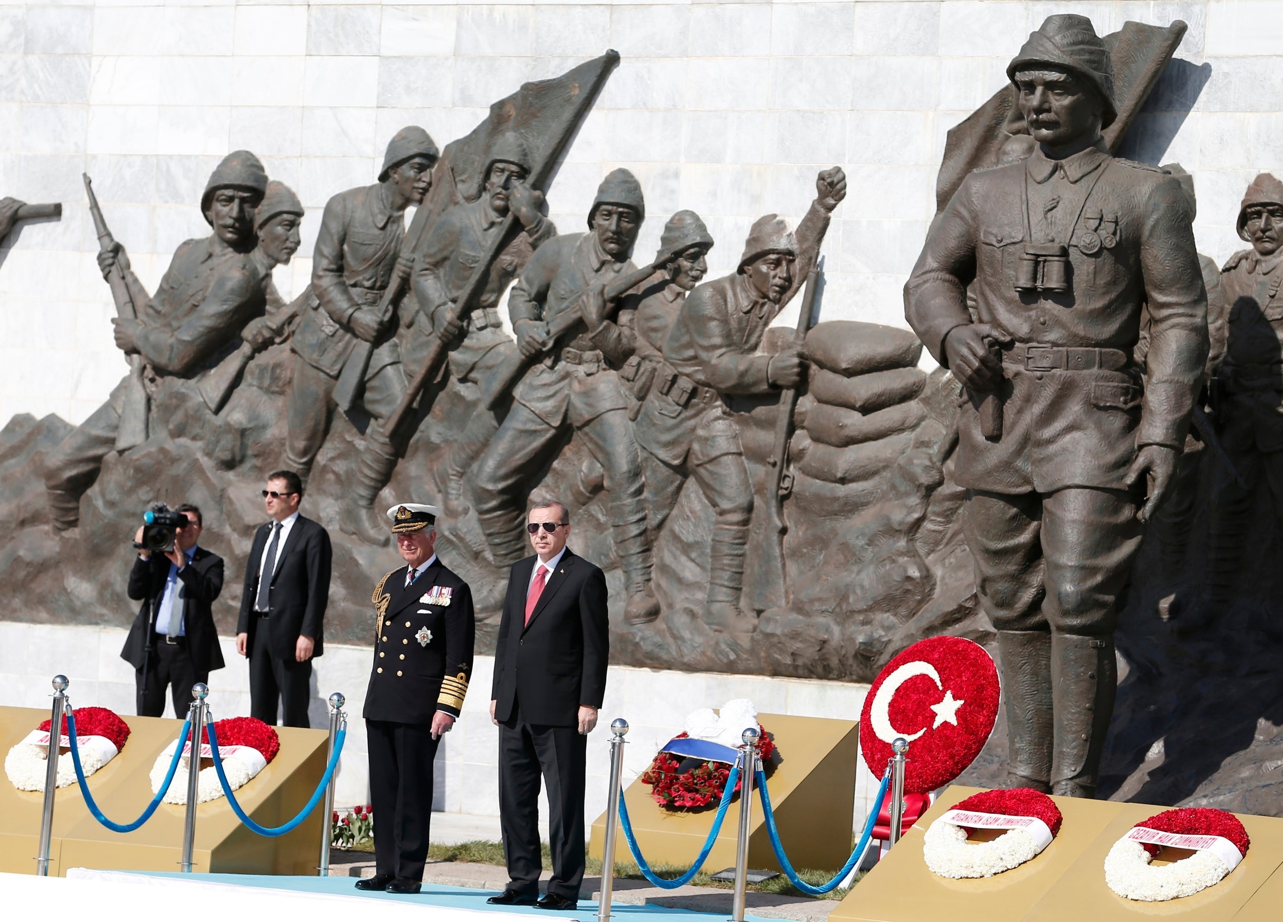 2015: Prince Charles and Erdogan commemorate the Battle of Gallipoli