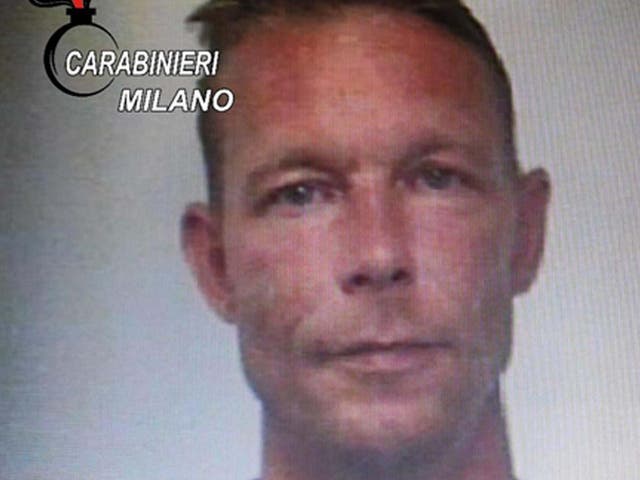 Handout picture taken in 2018 shows German Christian Brueckner when he was arrested for drug trafficking in Italy