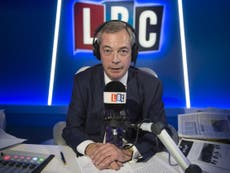 Nigel Farage quits LBC radio show