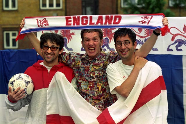 <p>Lightning Seeds hit machine Ian?Broudie?recorded Euro 1996 song ‘Three Lions’ with?Baddiel?and Skinner (PA)</p>