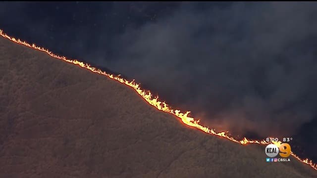 Evacuations were ordered as a wildfire rage across hundreds of acres in Ventura County, north of Los Angeles