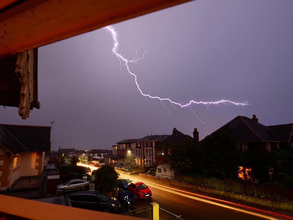 Warm and humid air will bring thundery conditions