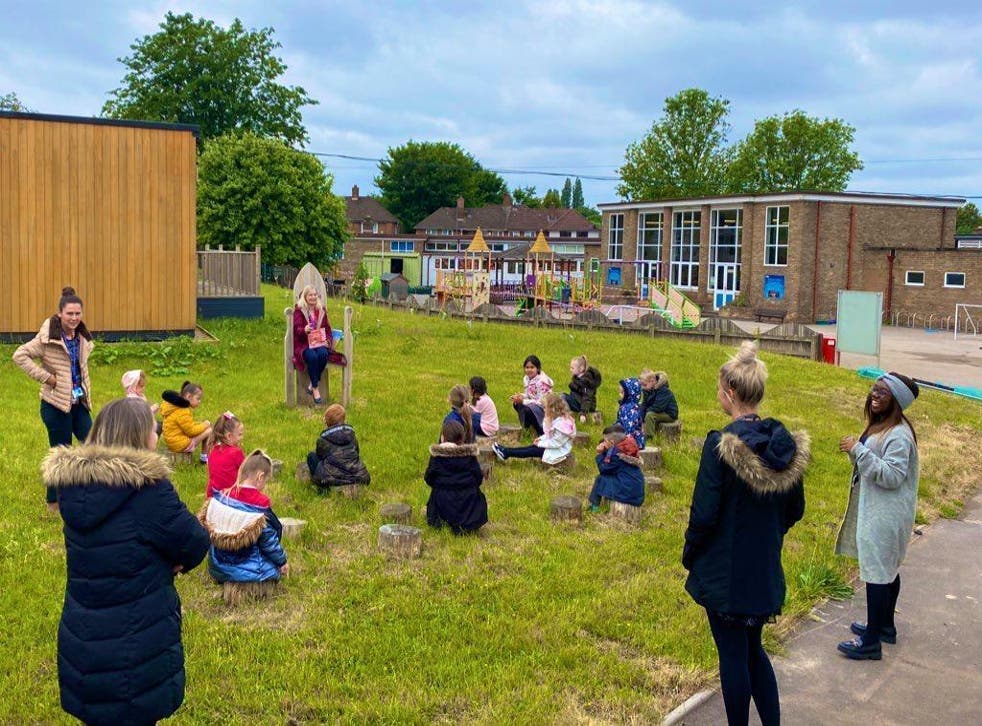 Outdoor classes at Lea Forest Primary Academy