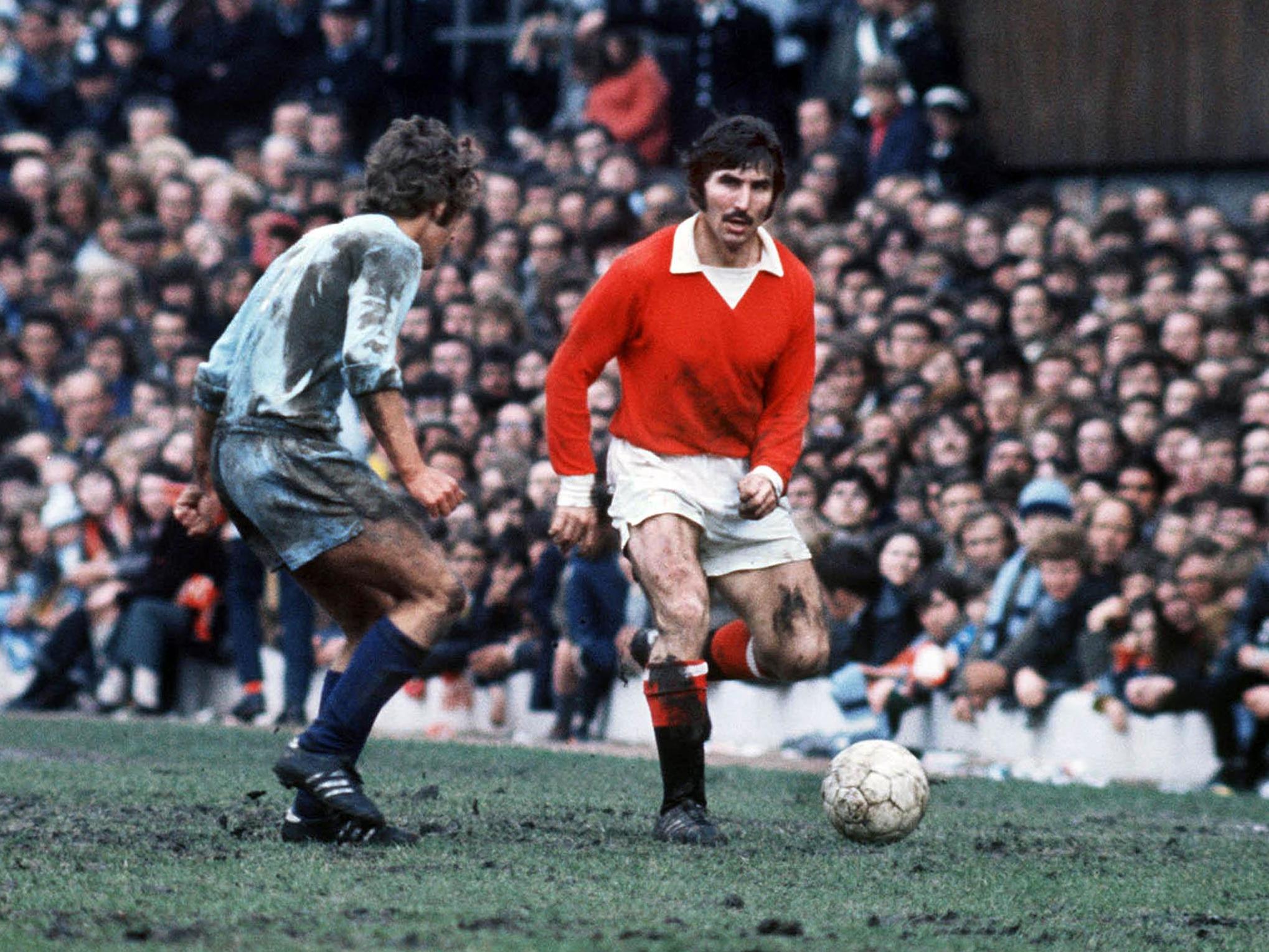 The native Dubliner taking on Coventry City in the 1971-72 season