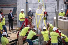 Statue of Confederate president removed from Kentucky capitol