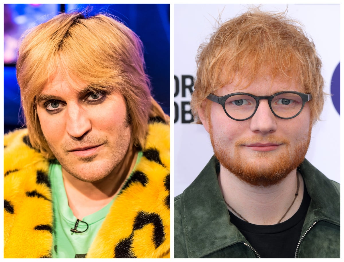Noel Fielding Sells Ed Sheeran Portrait For Almost 1 000 And The Resemblance Is Uncanny The Independent The Independent