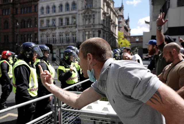 More than 100 arrested as PM brands far-right protests ‘racist thuggery’