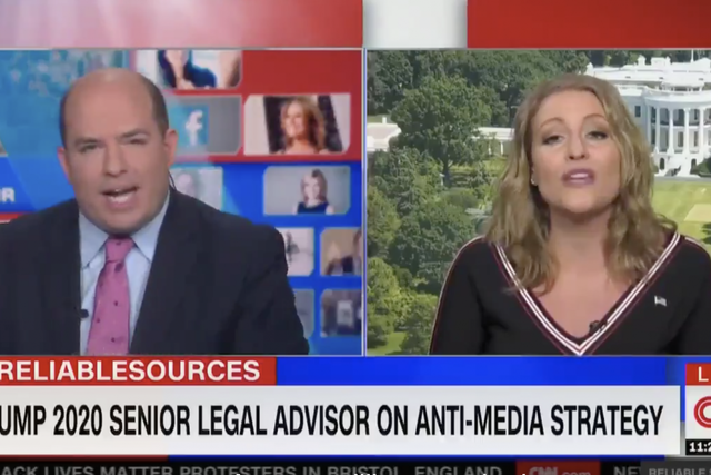 CNN anchor Brian Stelter and Trump lawyer Jenna Ellis argue about accusations of 'fake news'