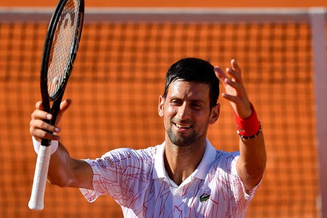 Djokovic was overcome with joy in Belgrade