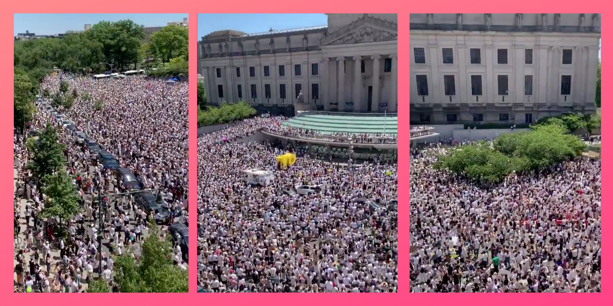 Stunning Footage Emerges Of Thousands Protesting Trump's 'horrific' New ...