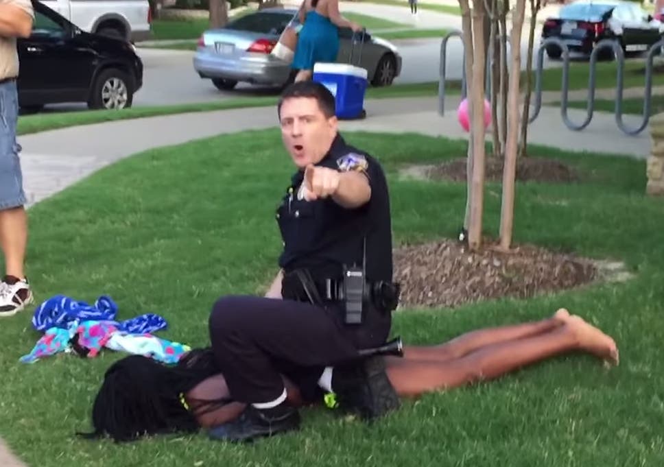 Dajerria Becton’s arrest in McKinney, Texas. She was repeatedly slammed to the floor by the white cop