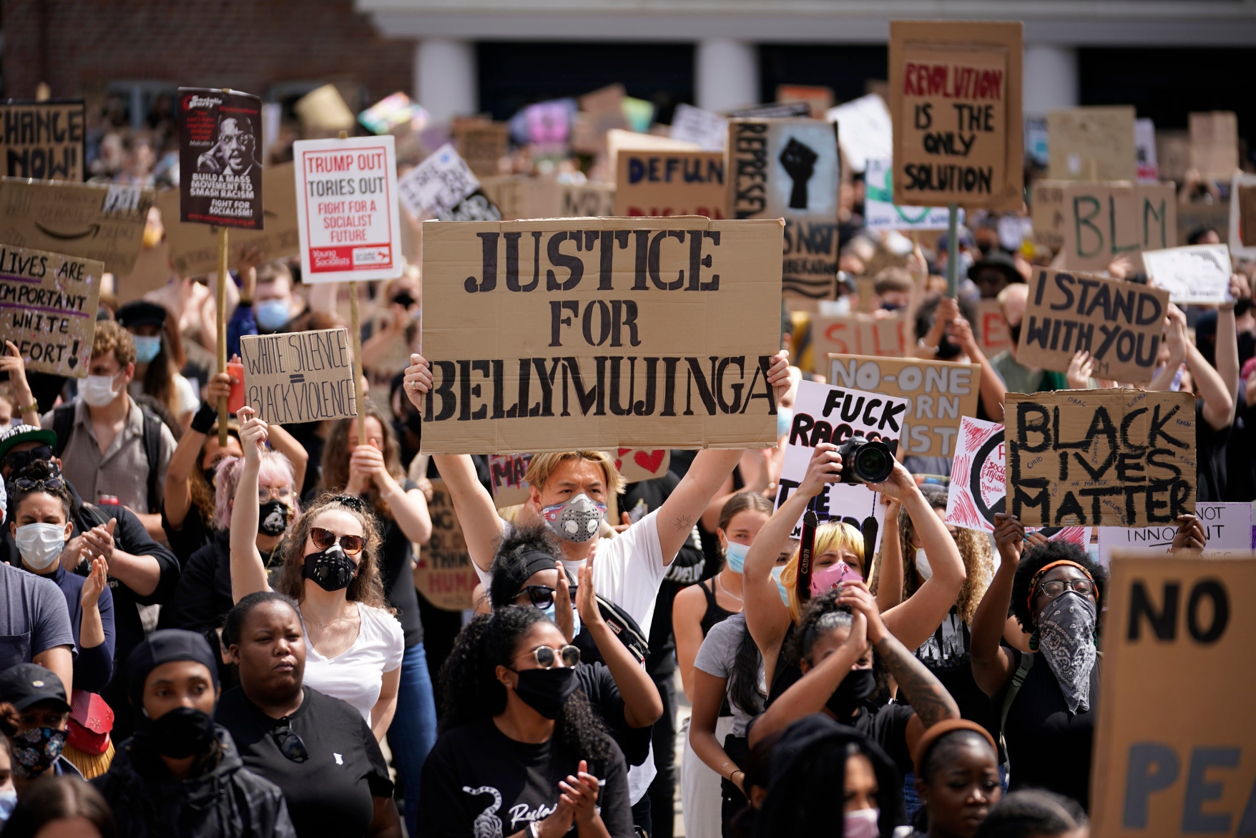 Black Lives Matter billboard unveiled in London