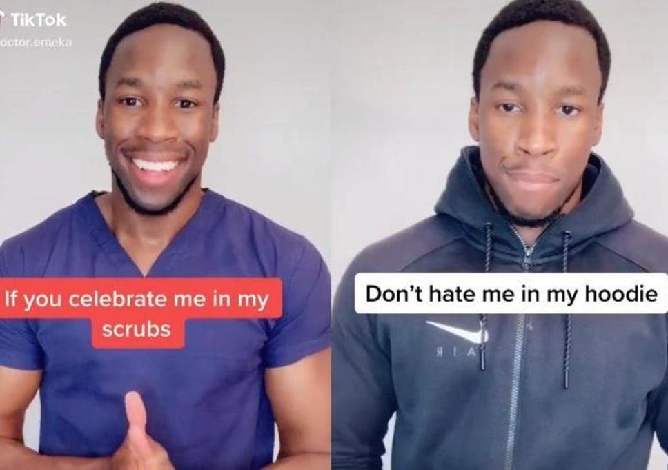 Black doctor asks people to respect him in his hoodie as well as his scrubs  | The Independent