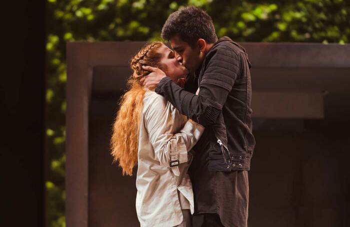 Karen Fishwick and Bally Gill in the RSC's production of Romeo and Juliet