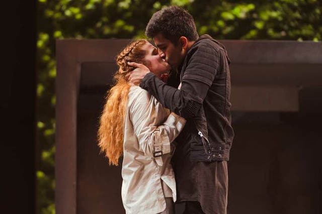 Karen Fishwick and Bally Gill in the RSC's production of Romeo and Juliet