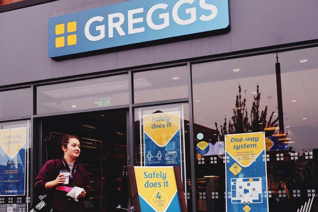 Queue forms outside as Greggs in Leeds re-opens