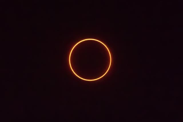 An annular solar eclipse captured on 26 December, 2019, in Malaysia