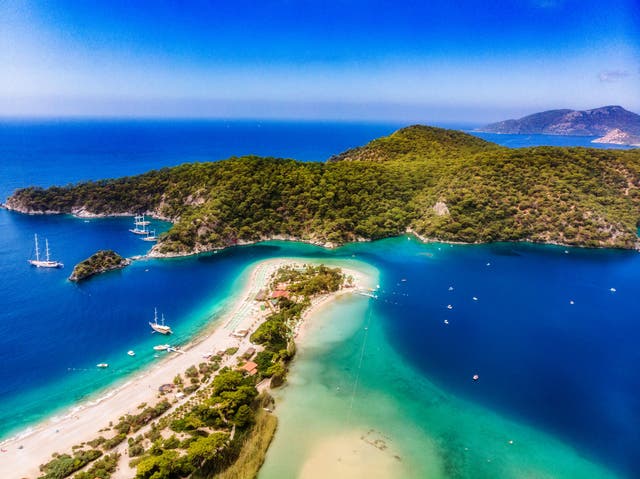 Picturesque Ölüdeniz, or Blue Lagoon, Turkey