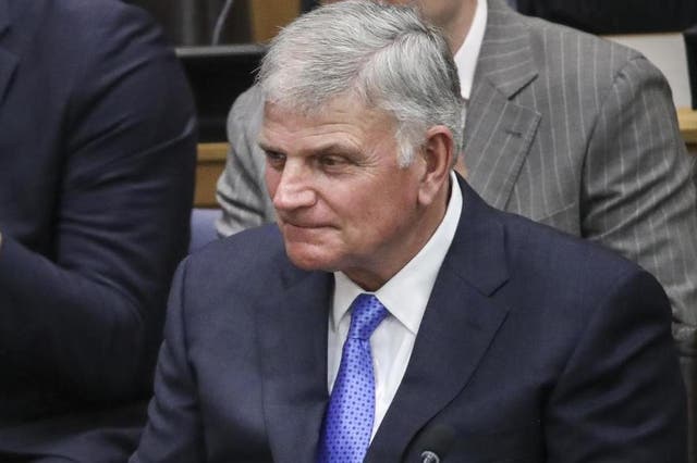 Christian evangelist Franklin Graham attends a meeting on religious freedom at U.N. headquarters on 23 September, 2019 in New York City