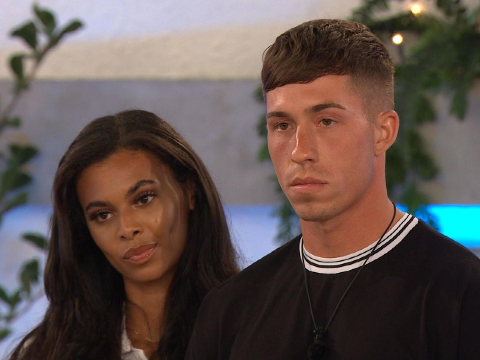 Connor Durman with Sophie Piper on Love Island 2019