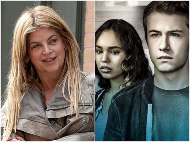 Actor Kirstie Alley and the cast of 13 Reasons Why