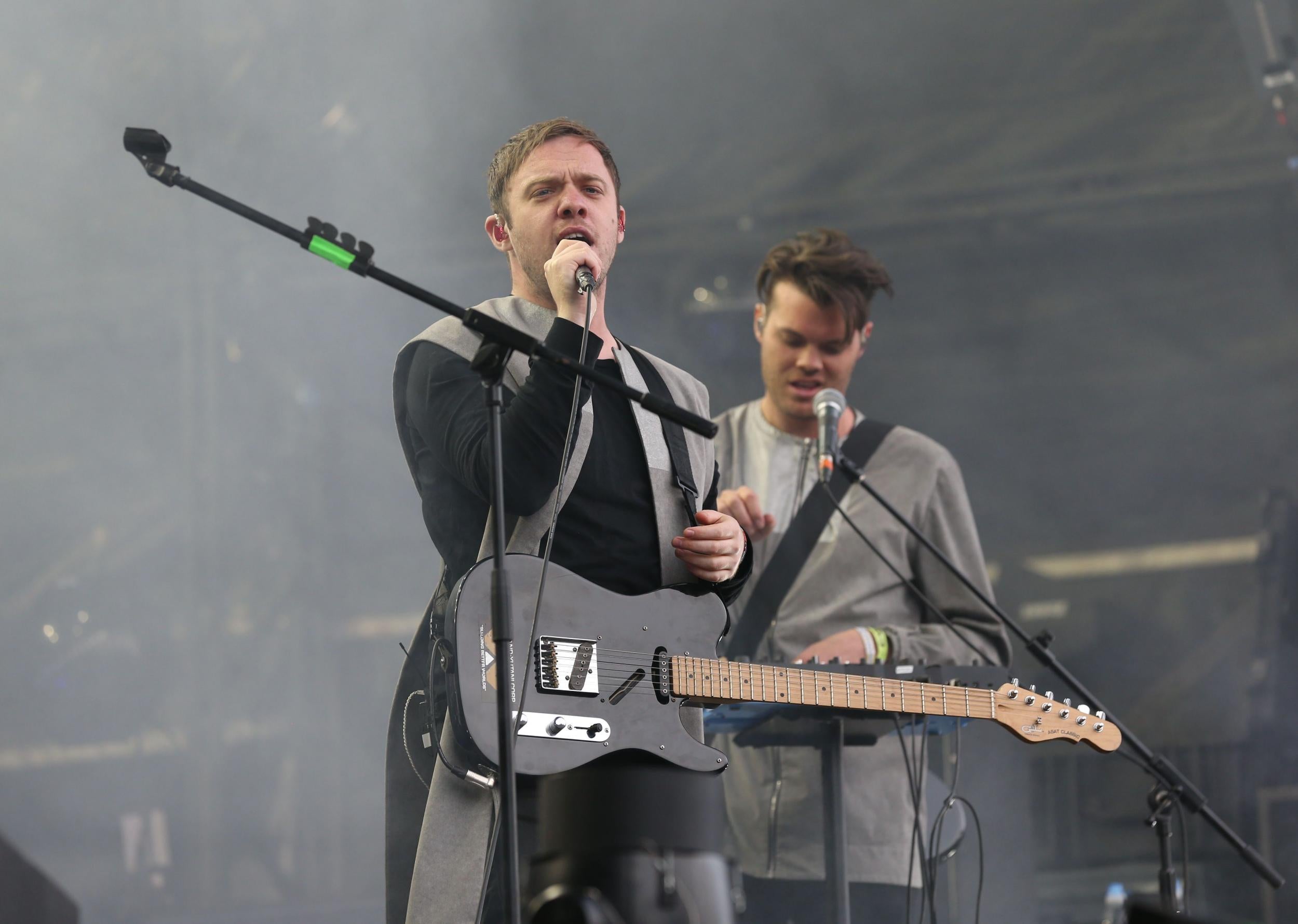 Everything Everything performing at Kendal Calling festival in July 2016