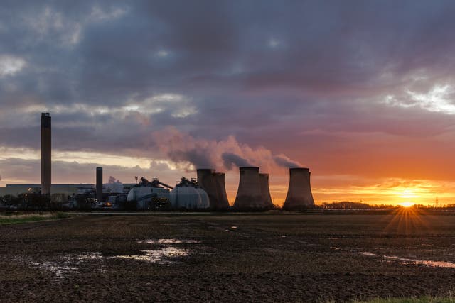 Drax power station in North Yorkshire. The coal unit was fired up for 'essential maintenance' on Tuesday night