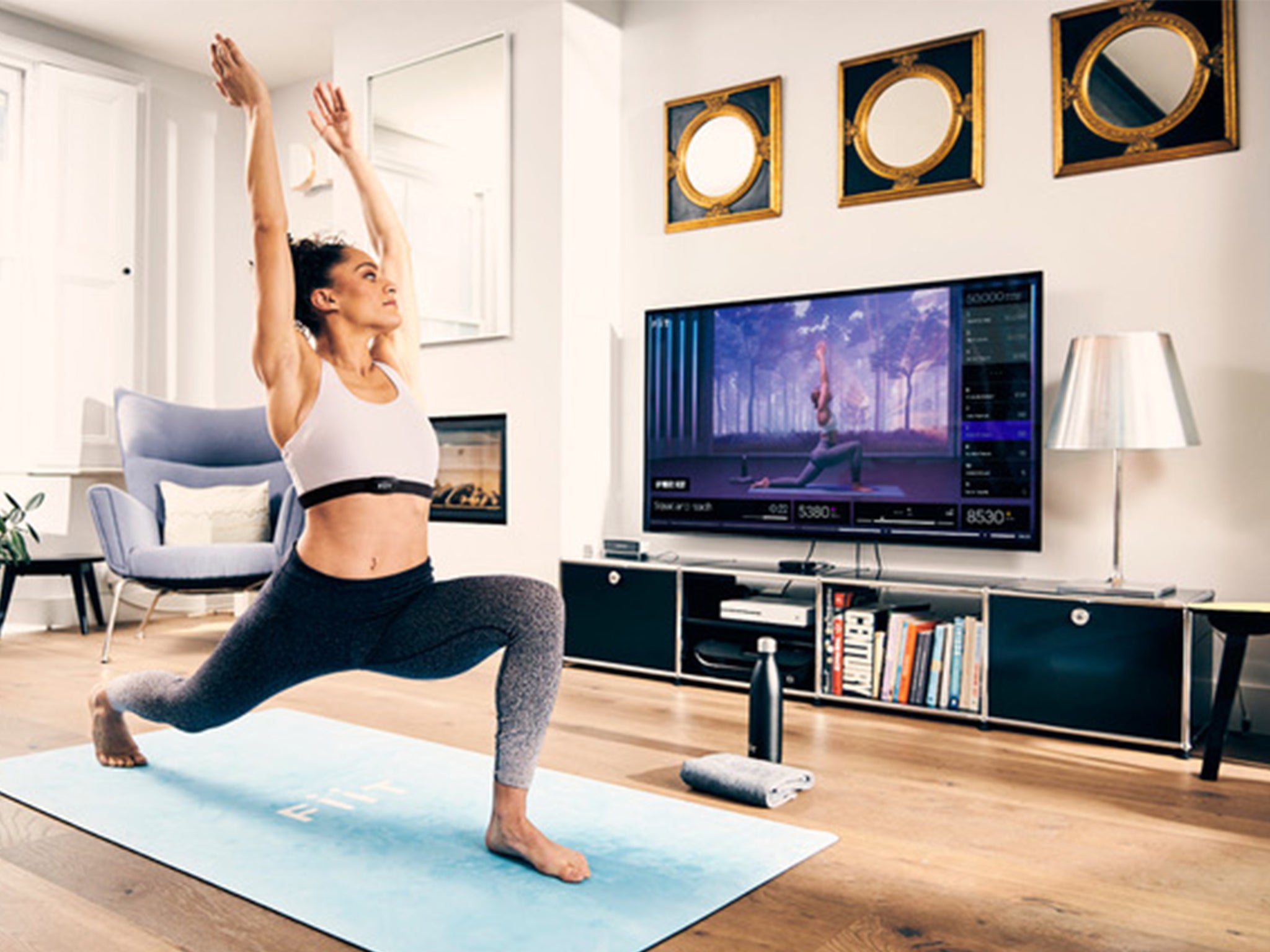 If you don't have a big TV to connect your yoga classes too, use your iPad or phone propped up on the mat instead