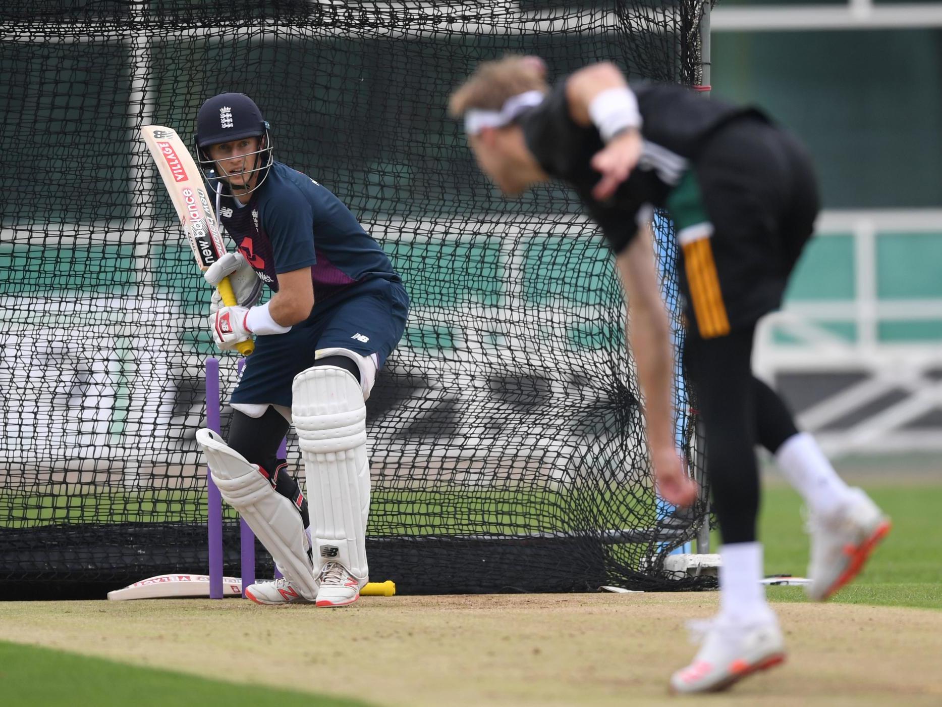 Joe Root in action during England’s behind-closed-doors training session