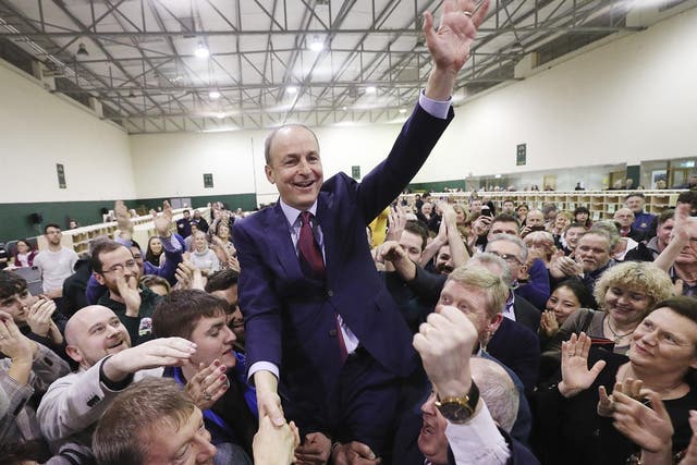 Micheal Martin's Fianna Fail party won 38 of 160 seats in Ireland's February general election