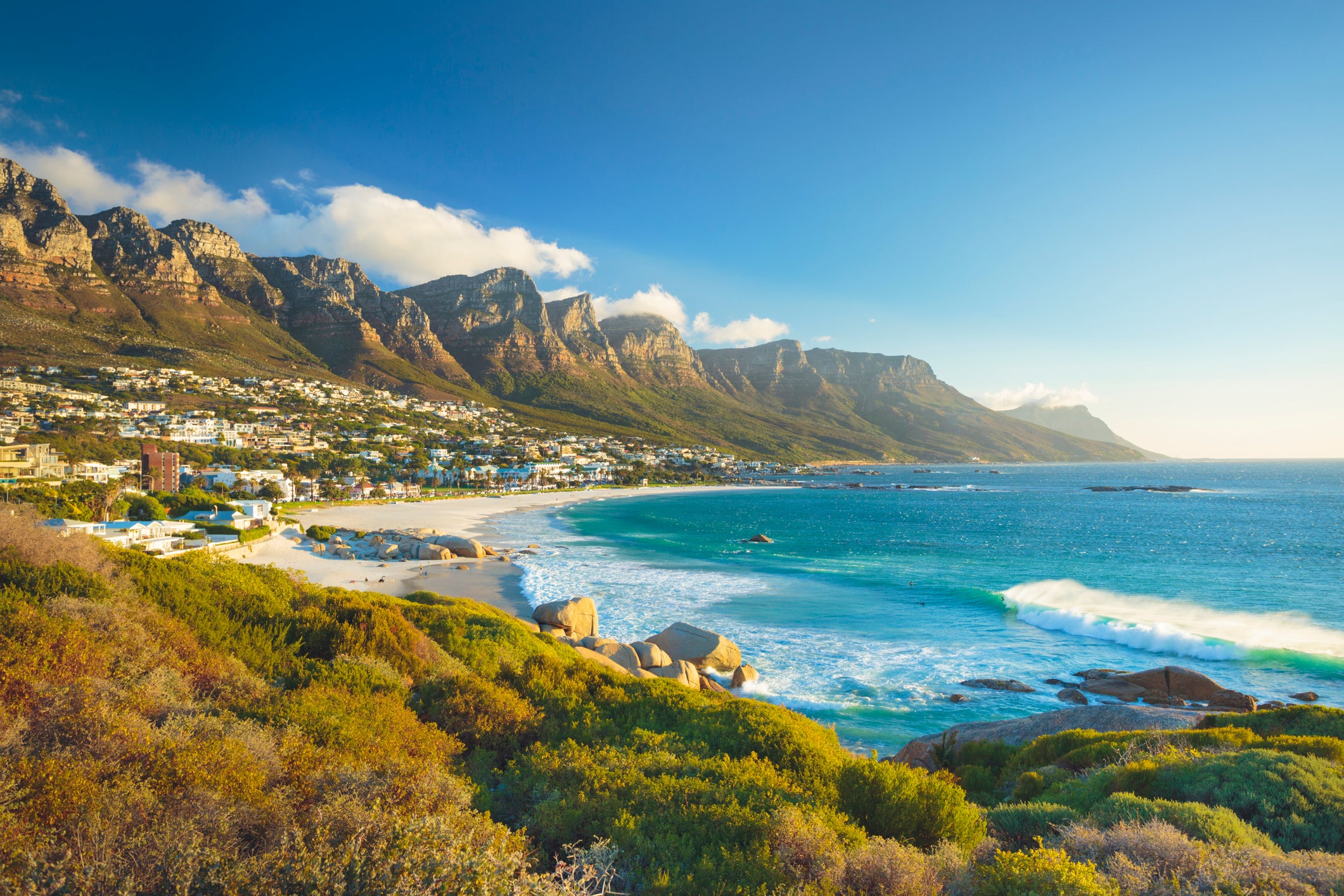 Twelve Apostles mountain in Camps Bay, near Cape Town, South Africa