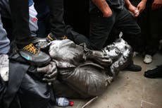 Bristol protests: Man arrested over pulling down of Edward Colston statue