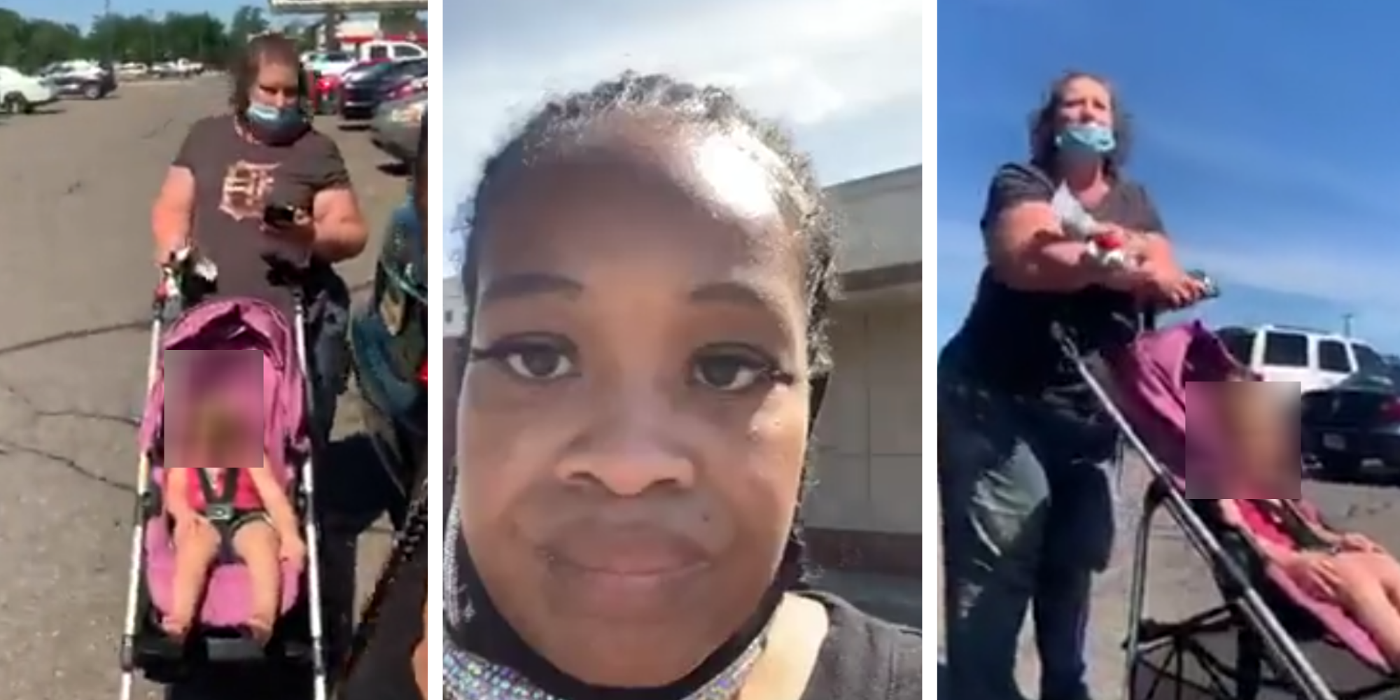 White Woman Blocks Black Mother From Leaving Michigan Kroger Store