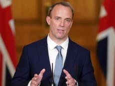 Raab ridiculed for claiming taking a knee comes from Game of Thrones