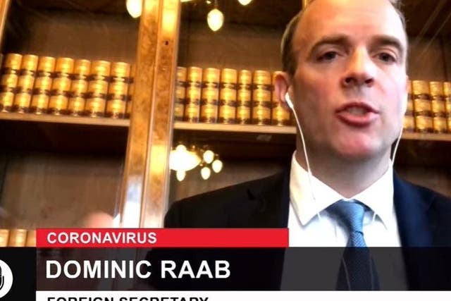 Dominic Raab told talkRADIO that talking a knee in support of Black Lives Matter would be ‘like a symbol of subjugation and subordination’